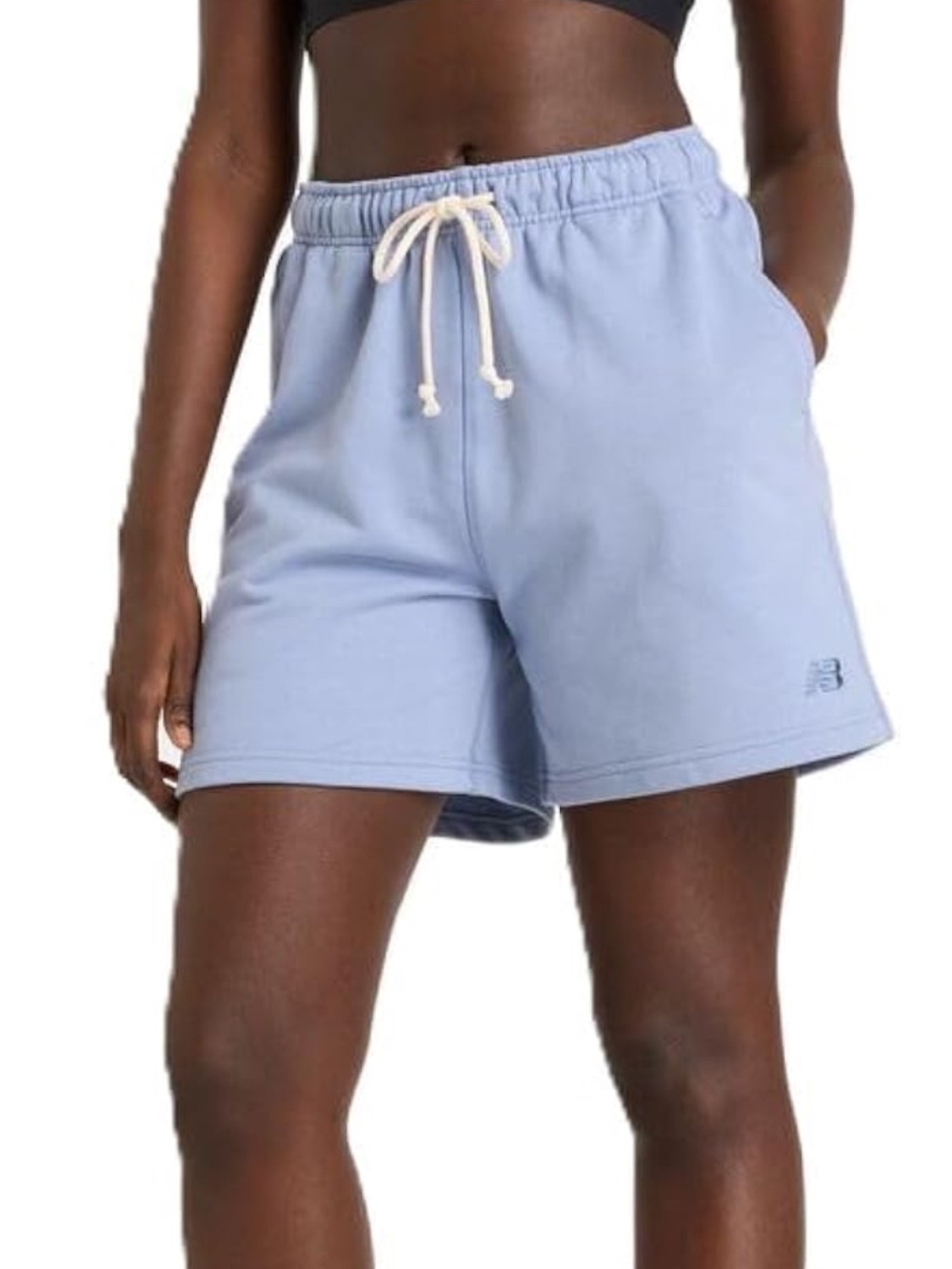 New Balance Women's Athletics French Terry Short- Dusk Shower. Size XS